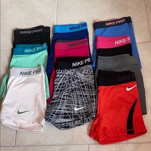 Nike pro shorts 10 pairs, SOLD SOLD SOLD